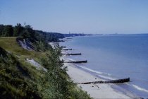 View north along the beach